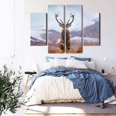 Ljuddämpande tavla - A deer on a background