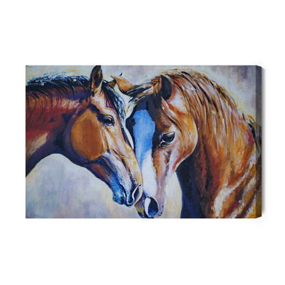 Ljuddämpande tavla - Horses in watercolour