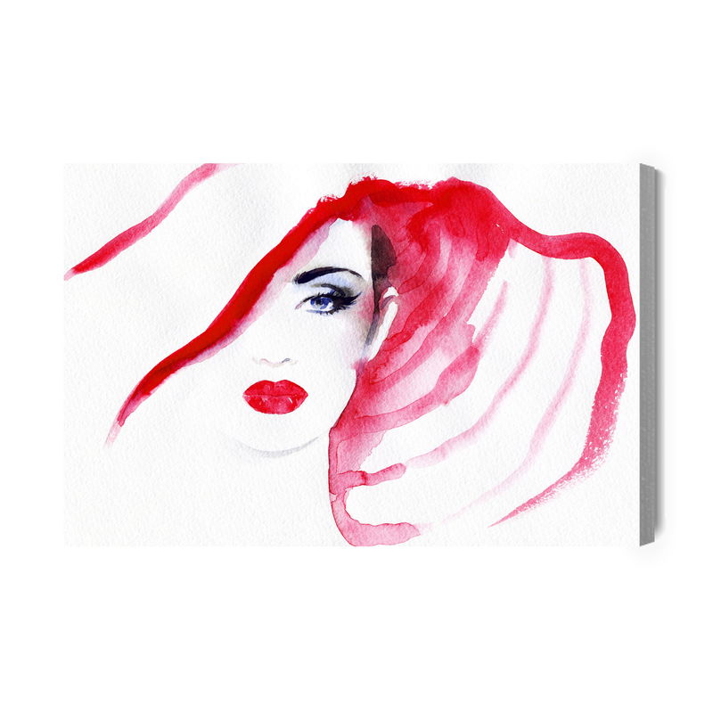 Ljuddämpande tavla - Portrait of a woman in a hat