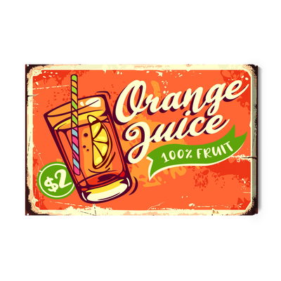 Ljuddämpande tavla - Orange juice and retro