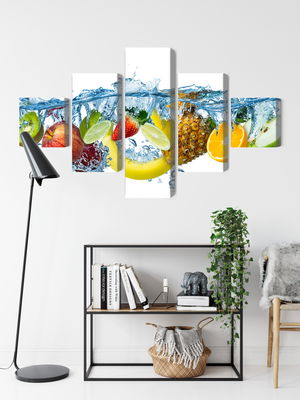 Ljuddämpande tavla - Fresh fruit in the water