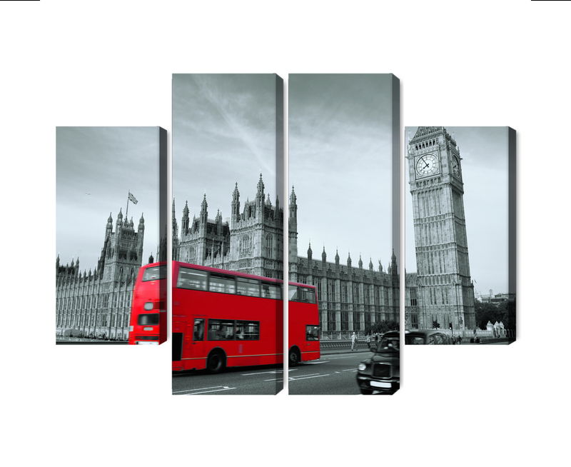 Ljuddämpande tavla - Red London bus