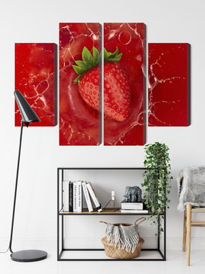 Ljuddämpande tavla - Juicy strawberry