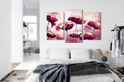 Ljuddämpande tavla - Poppies as painted