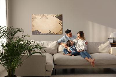 Ljuddämpande tavla - Grains on a jute bag