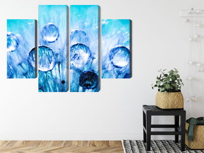 Ljuddämpande tavla - Dew drops on dandelion seeds