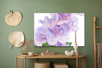 Ljuddämpande tavla - Peonies in shades of purple