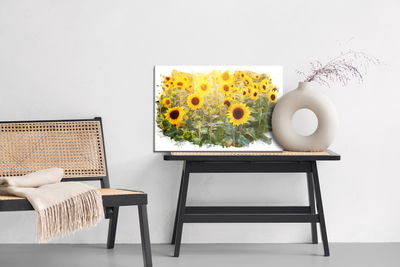 Ljuddämpande tavla - The sunflower field