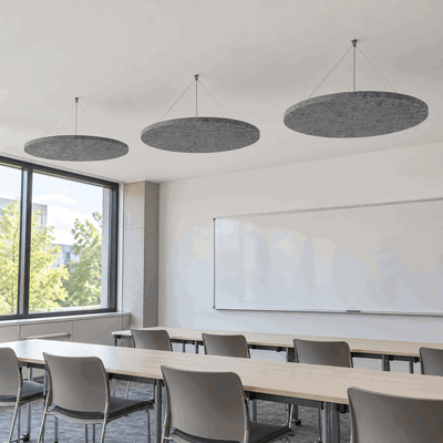 Ljudabsorbering till tak - PES circle ceiling