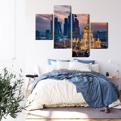 Ljuddämpande tavla - Aerial view of the moscow