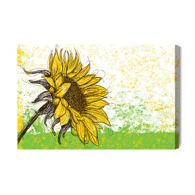 Ljuddämpande tavla - Sunflower as sketched