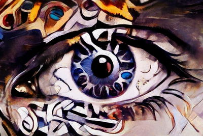 Ljuddämpande tavla - An abstract painting