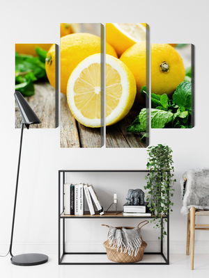 Ljuddämpande tavla - Lemon with mint