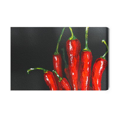 Ljuddämpande tavla - Chilli peppers as painted