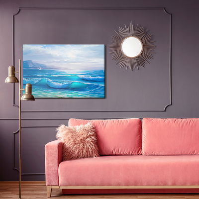 Ljuddämpande tavla - Painted sea horizon