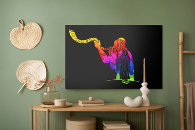 Ljuddämpande tavla - Jew blowing a horn