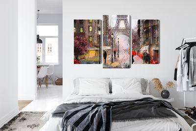 Ljuddämpande tavla - View of the street of Paris