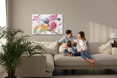 Ljuddämpande tavla - Abstraction watercolour