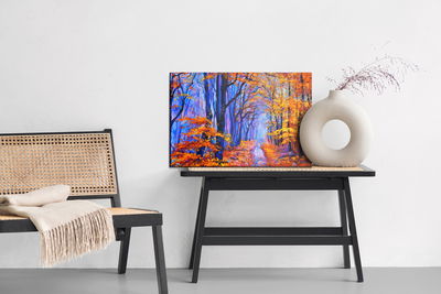 Ljuddämpande tavla - Blue-orange forest