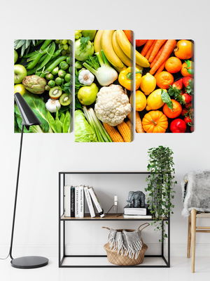 Ljuddämpande tavla - Fruits and vegetables