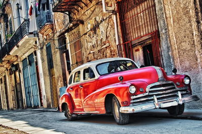 Ljuddämpande tavla - Retro car and architecture