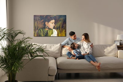 Ljuddämpande tavla - Portrait of a woman