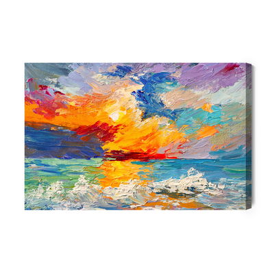 Ljuddämpande tavla - Sea in an abstract style