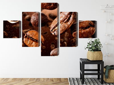 Ljuddämpande tavla - Brown coffee beans