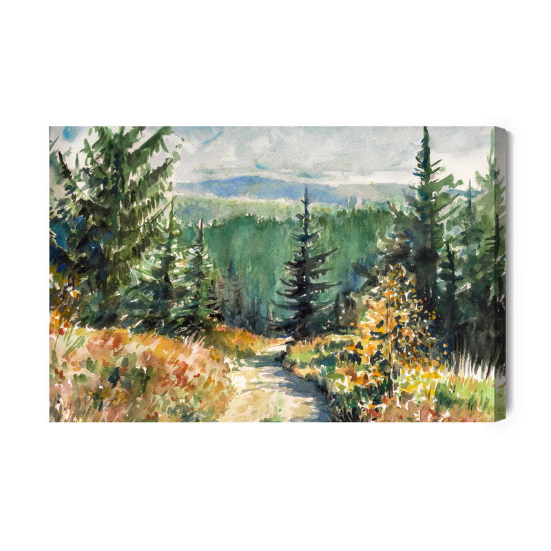 Ljuddämpande tavla - Landscape with mountains