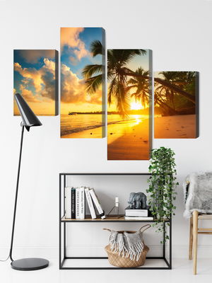 Ljuddämpande tavla - Tropical beach in punta