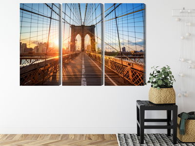 Ljuddämpande tavla - Brooklyn bridge in New York