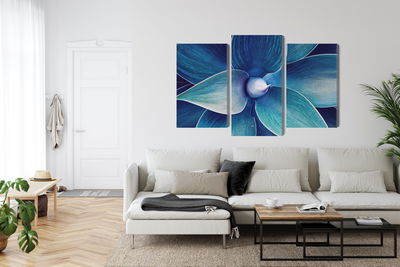 Ljuddämpande tavla - Top view of the plant