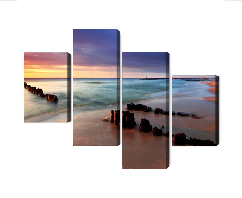 Ljuddämpande tavla - Sunrise over the baltic sea