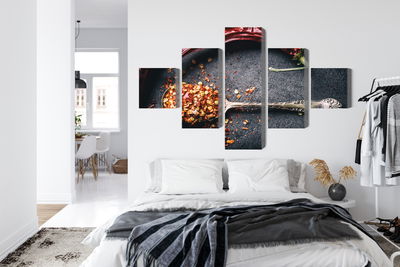 Ljuddämpande tavla - Dried chili peppers