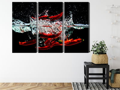 Ljuddämpande tavla - Chili in water