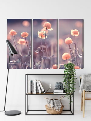 Ljuddämpande tavla - Spring 3d flowers