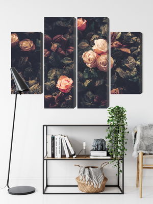 Ljuddämpande tavla - Pastel roses in vintage style