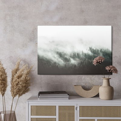 Ljuddämpande tavla - Moody forest landscape
