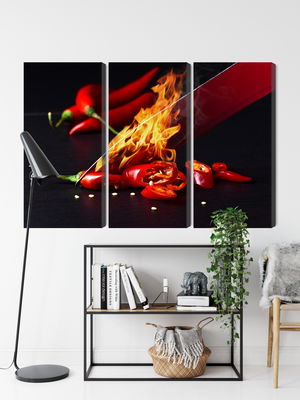 Ljuddämpande tavla - Burning knife