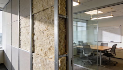 Sound insulation – Stops sound between rooms