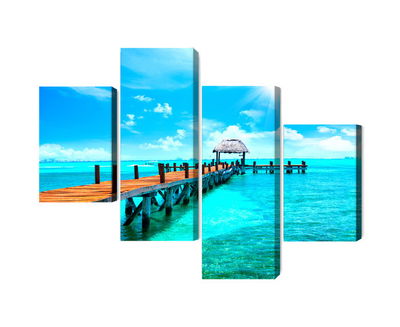 Ljuddämpande tavla - Sunny landscape