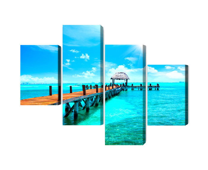 Ljuddämpande tavla - Sunny landscape