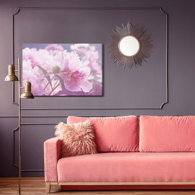 Ljuddämpande tavla - Bright peonies roses