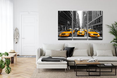 Ljuddämpande tavla - Yellow taxis in New York city