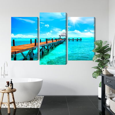 Ljuddämpande tavla - Sunny landscape