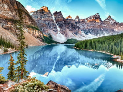 Ljuddämpande tavla - Moraine Lake in banff