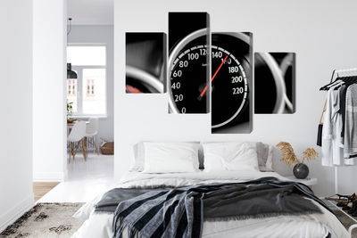 Ljuddämpande tavla - Car speedometer