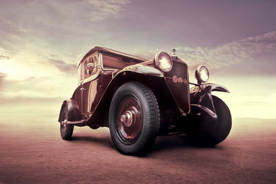 Ljuddämpande tavla - Vintage car with a 3d effect