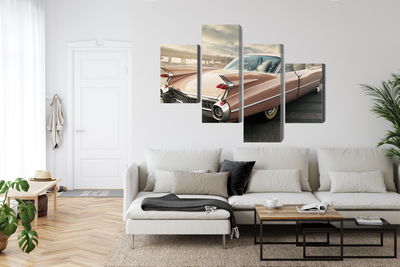 Ljuddämpande tavla - Vintage style car