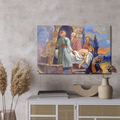 Ljuddämpande tavla - Jesus is placed in the tomb